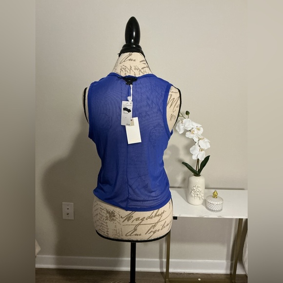 Blue Sleeveless Women's Top - Picture 3 of 8